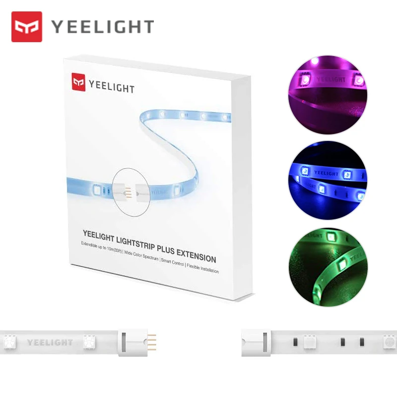 Yeelight Smart Licht Streifen 1m Verlängerung für Aurora Lightstrip Plus  LED RGB Farbe Lichter Arbeit mit Alexa Google Assistent xiaomi|Smart Remote  Control| - AliExpress