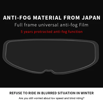 

Anti-Fog Optics Clear Shield Motorcycle Helmet Permanent Anti-fog Film Lens Anti-UV Universal NJ88