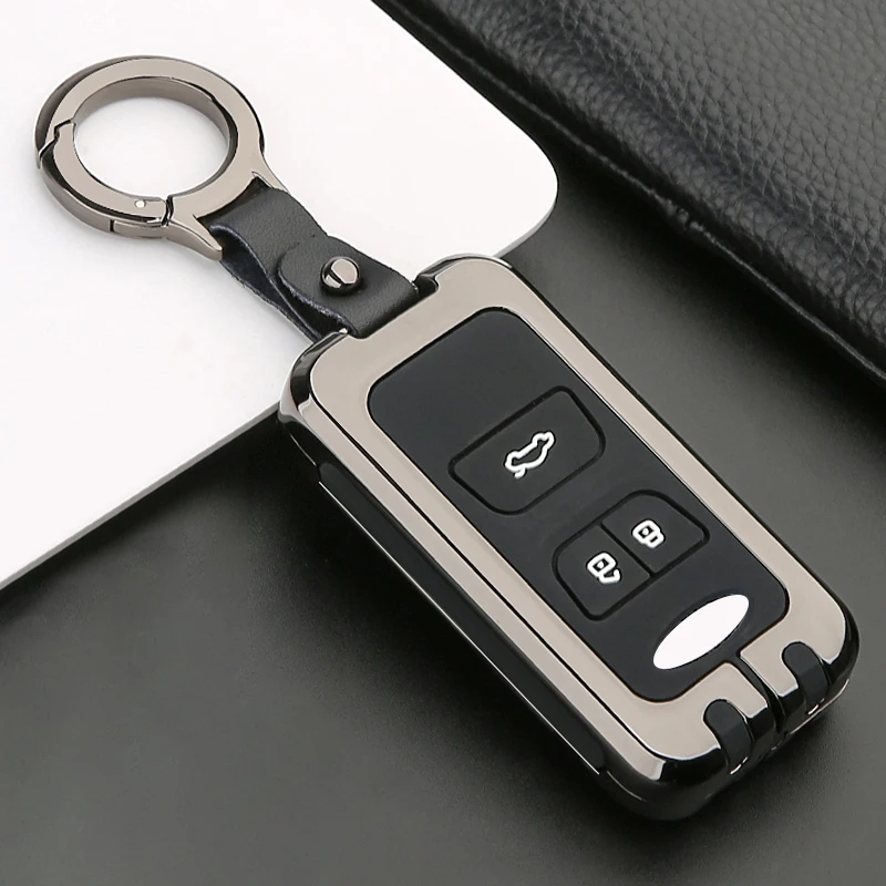 

Zinc alloy+Silicone Car Remote key Case Cover For Chery Tiggo 7 8 5 5x Arrizo 5 7 7e GX Car Styling Accessories Fob Cover Shell