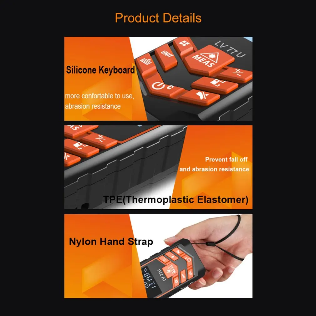 Handheld Digital Laser Rangefinder 40m/50m/60m/80m/100m Distance Meter Measure Tape Range Finder Area Volume Measure Diastimeter Handheld Digital Laser Rangefinder 40m/50m/60m/80m/100m Distance Meter Measure Tape Range Finder Area Volume Measure Diastimeter
