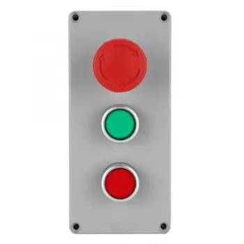 

Junction Box Switch Box Aluminum Alloy 3 Button Control Operation Box IP66 Dustproof Waterproof 175x80x55