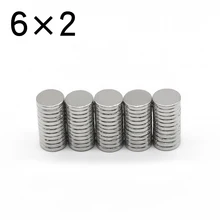 20/50/100/200/500 Pcs 6x2 Round NdFeB Neodymium Magnet N35 Super Powerful Small imanes Permanent Magnetic Disc