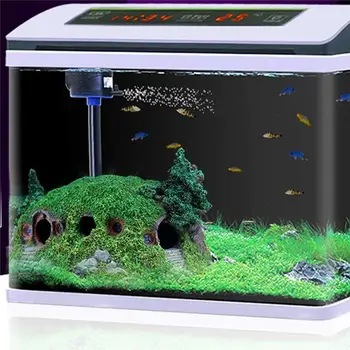 

Resin Dwarf House Shape Aquarium Feeding Box Fish Bowl Ornament Lizard Tortoise Hiding Box