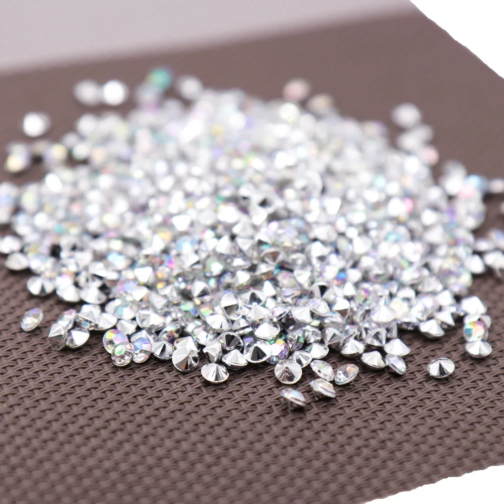 1000PS 4.2mm Acrylic Diamond Confetti Wedding Decoration Crafts Diamond Confetti Table Scatters Clear Crystal Centerpiece Party