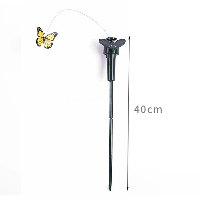 1 Darabos Műanyag Napenergiával Működő Repülő Pillangó Madár Napraforgó Udvar Kerti Tét Dísz Dekoráció Pillangók Kolibri Kert - Image 6