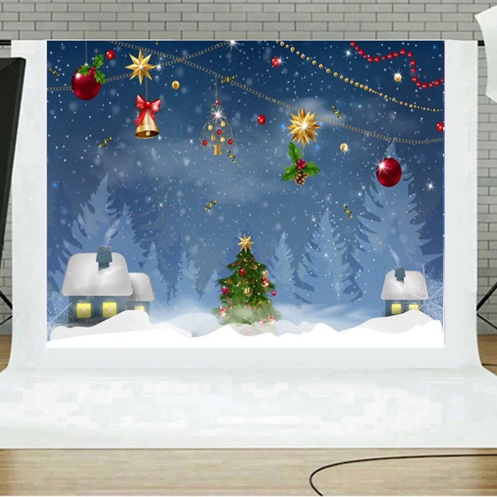 Navidad рождественские украшения для дома Рождественский подарок фоны Виниловые Настенные 5x3FT цифровой фон фотостудия