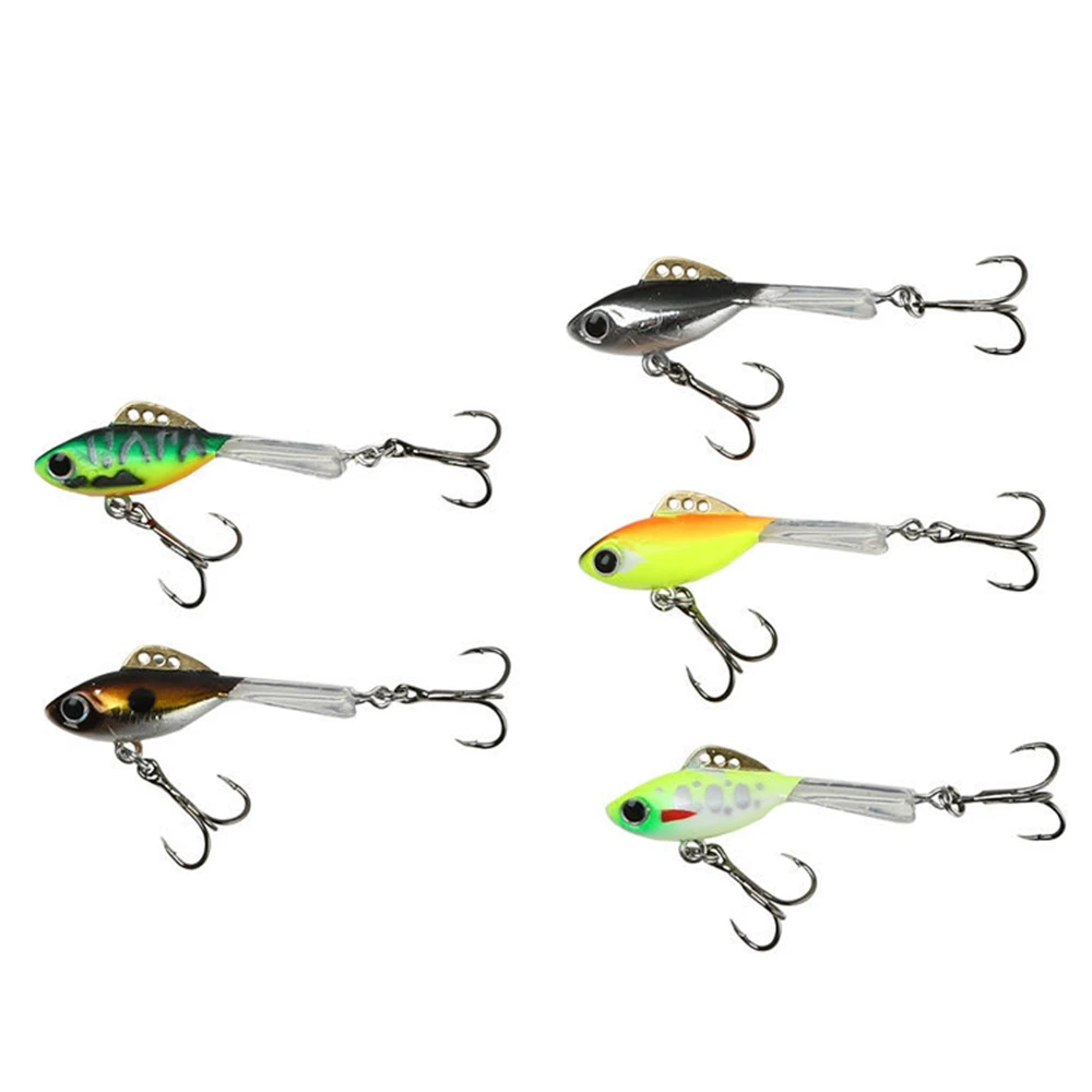 

1pcs Ice Fishing Lure 45 mm 7.5g Winter Fishing Wobblers tackle Plastic Copper hard Bait artificial Bait vibration fake lure