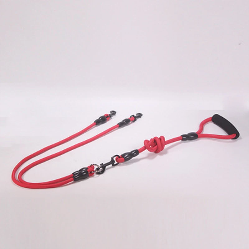 Pet Dog Leash Nylon Rope Double Dual Two Heads Dogs Leash 2 Way Coupler Walk Two and More Dogs Collars Harness Leads Dog Leashes 