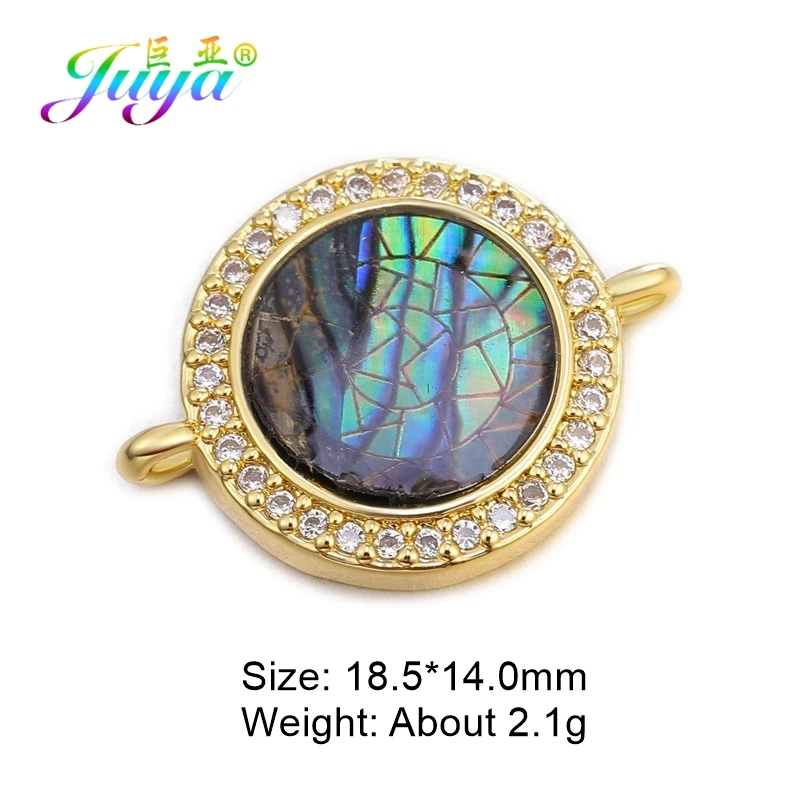 Gold Juya DIY модные ювелирные компоненты 10 видов стилей греческий глаз/сглаза/Турецкий глаз амулеты Разъем Аксессуары для изготовления браслетов - Цвет: Gold