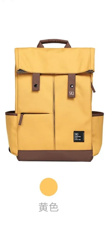 Xiaomi Mi 90fun Vitality колледж рюкзак для школы, для отдыха 15,6 дюймов Сумка для ноутбука рюкзак Открытый Водонепроницаемый путешествия для мужчин и женщин - Цвет: Yellow