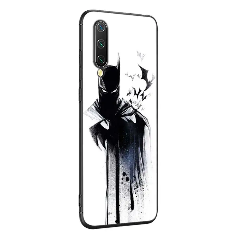 Черный чехол с героями комиксов Марвел, Бэтмен Мстители для Xiaomi Mi A3 A2 A1 5X6X6 8 9 Lite 9SE CC9 F1 9T 9TPro Play чехол для телефона