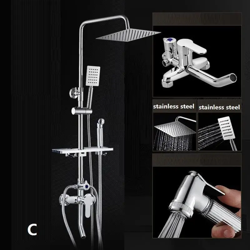 Дуще handdouche Choveiro Панель Doucheset Preto Conjunto De Duschset Piscina Ducha сделать Banheiro Chuveiro Eletrico набор для душа