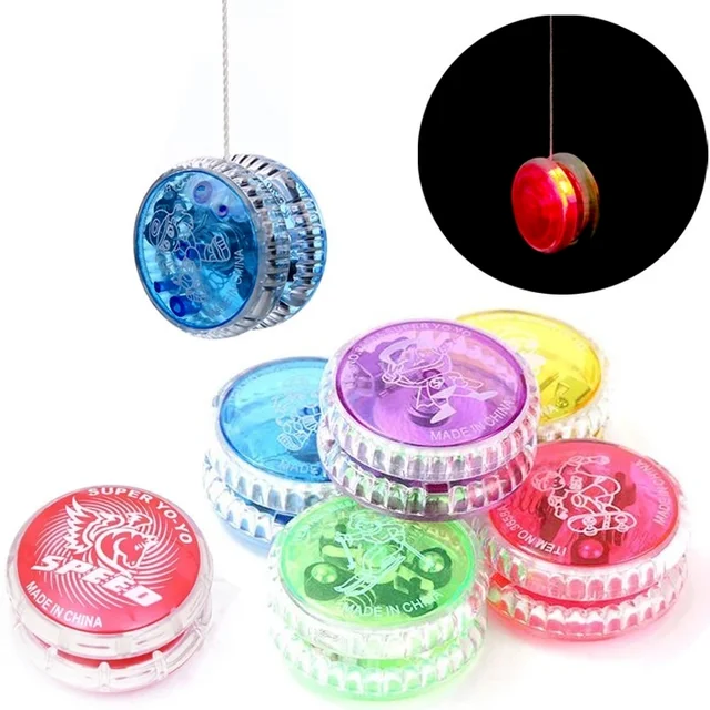 LED Luminous High Speed Yoyo Kids Interesting Plastic Ball Colorful Flash Toys Children Favorite Childhood Game Gifts 2