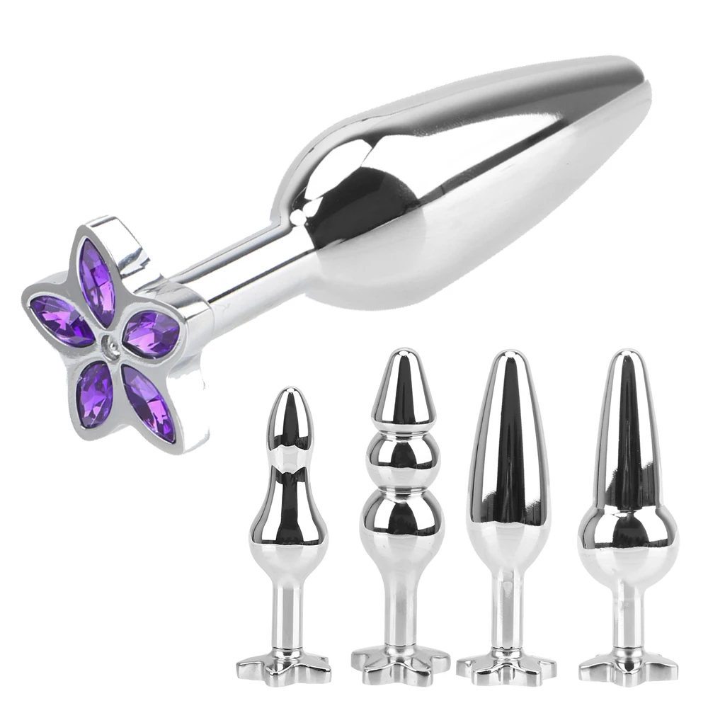 Metall Analplug Mit Kleeblatt Für Anal Stimulation Und Massage_voghion.com