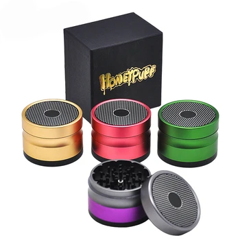 

Herb grinding machine 63mm 4-layer ancient shape aluminum herbal grinder spice short-haired tobacco shredder with gift box