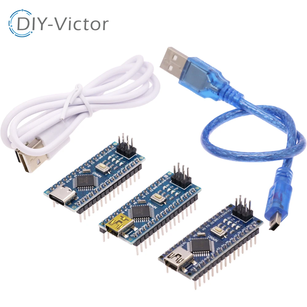Scheda Controller Mini Type-C Usb Ch340 Nano 3.0 Atmega328P Compatibile Per Arduino Ch340C Usb Driver V3.0 Atmega328
