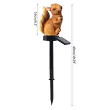 Солнечный газон лампа поддельный Белка-шаблон светодиодный светильник водонепроницаемый открытый декоративный фонарь для сада пряжи