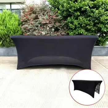 

Polyester Fiber Beauty Elastic Bed Cover Table Cloth Beauty Sheets Table Cover Embroidery Plaid Tablecloth DIY Tablecloth Black