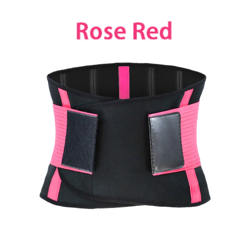 rose pink Для мужчин и женщин, регулируемый пояс для поддержки талии, пояс для спины, пояс для триммера, дышащий пояс для поясницы, тренажерного зала, фитнеса, тяжелая атлетика, поддержка спины, s - Цвет: rose pink