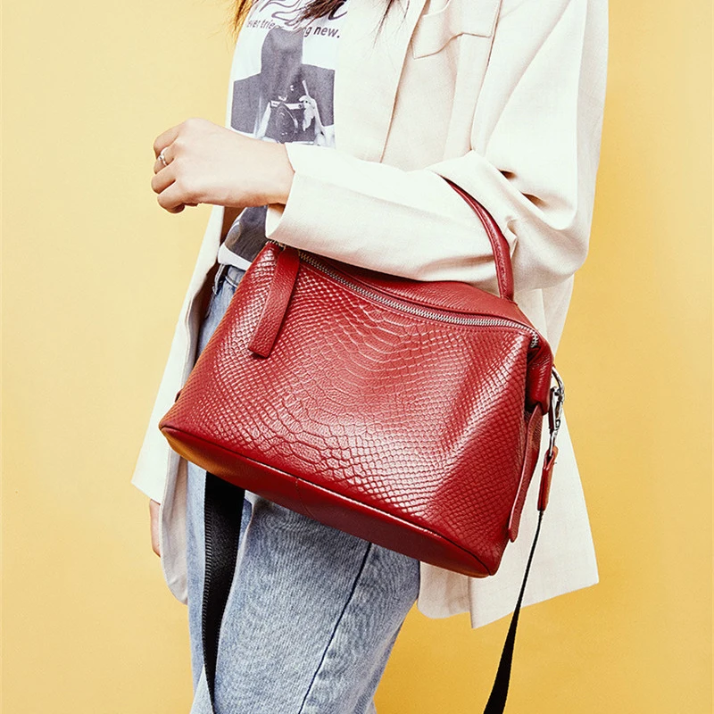 XMESSUN новые женские сумки из натуральной кожи питона, роскошный дизайн, женская сумка через плечо из воловьей кожи, большая сумка для покупок F316