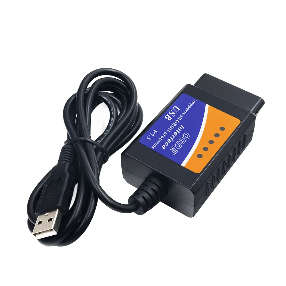 Автомобильный диагностический кабель OBD2 ELM327 V1.5 USB/WIFI интерфейс сканера obd 2