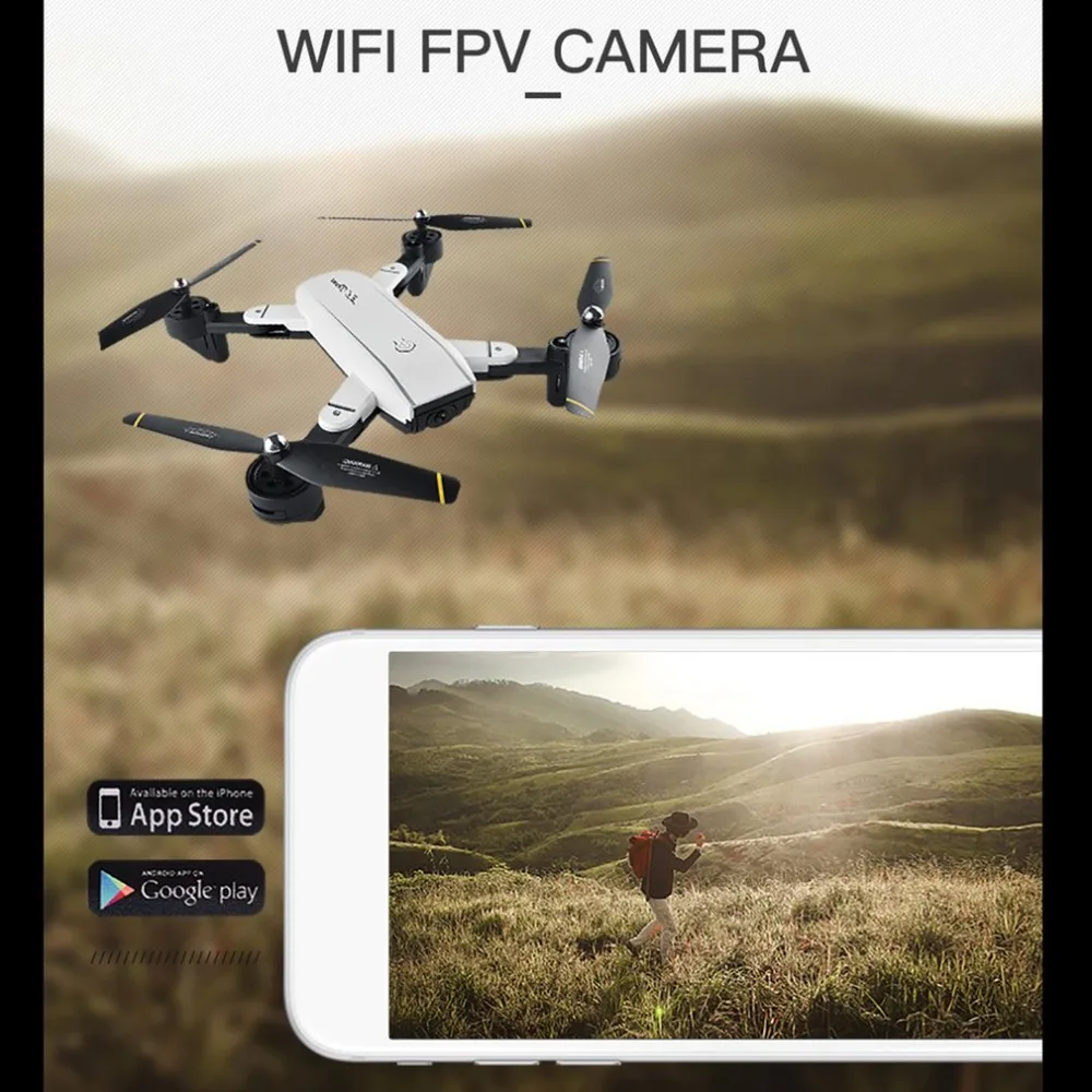 SG700 0.3MP/2MP Радиоуправляемый квадрокоптер с камерой Wi-Fi FPV складной селфи Дрон удерживающий высоту Безголовый контроль жестов Дрон vs E58