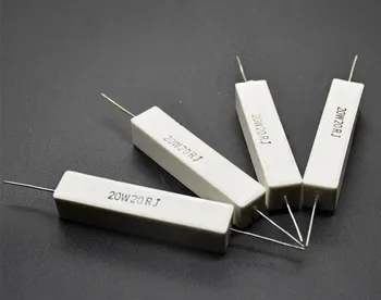 

10Pcs RX27-1 SQP Horizontal Cement Resistor resistance 20W 0.1/1.2/1.5/1.8/2/2.2/2.4/2.5/2.7/3/3.3/3.9/4.7/5.1R-68K Copper foot