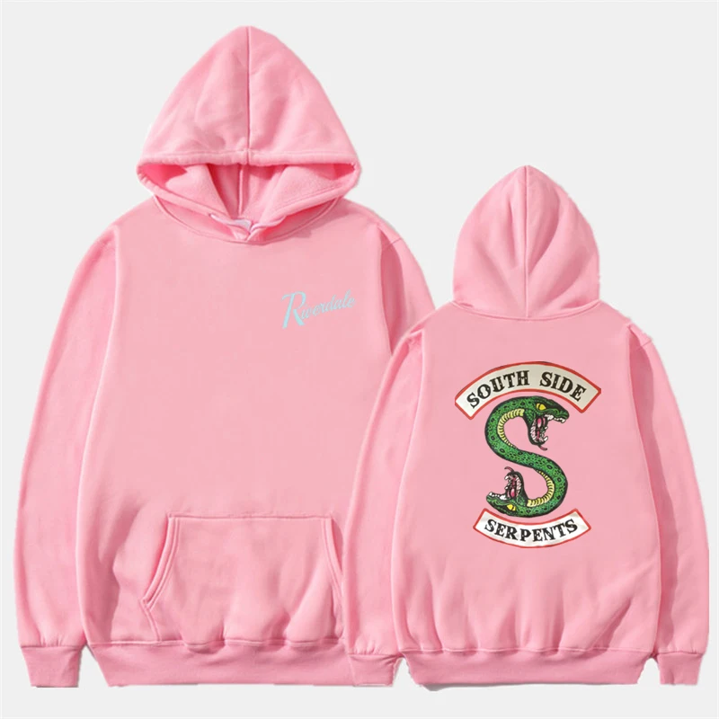 3Pink Южная сторона Serpents Толстовка мужская мода принт ривердейл толстовки женские уличный сверхразмерный Casaco Feminino пуловер свитер - Цвет: 3Pink
