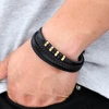 Fashion Unisex Multi-layer Woven Leather And Stainless Steel Combination Men's Leather Bracelet Black Brown Male Jewelry Gift ► Photo 2/6