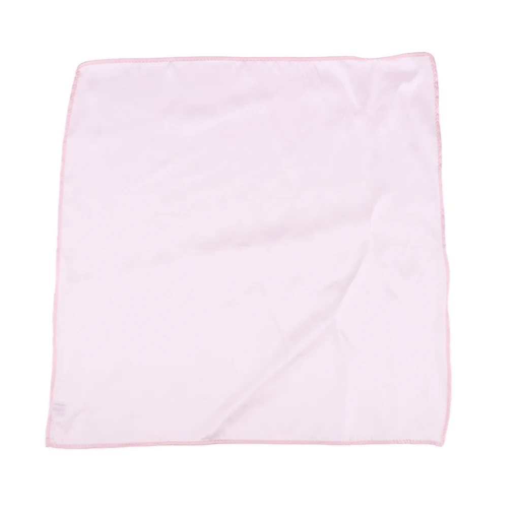 Plain Solid Pure Silk Pocket Square Handkerchief for Men Assorted