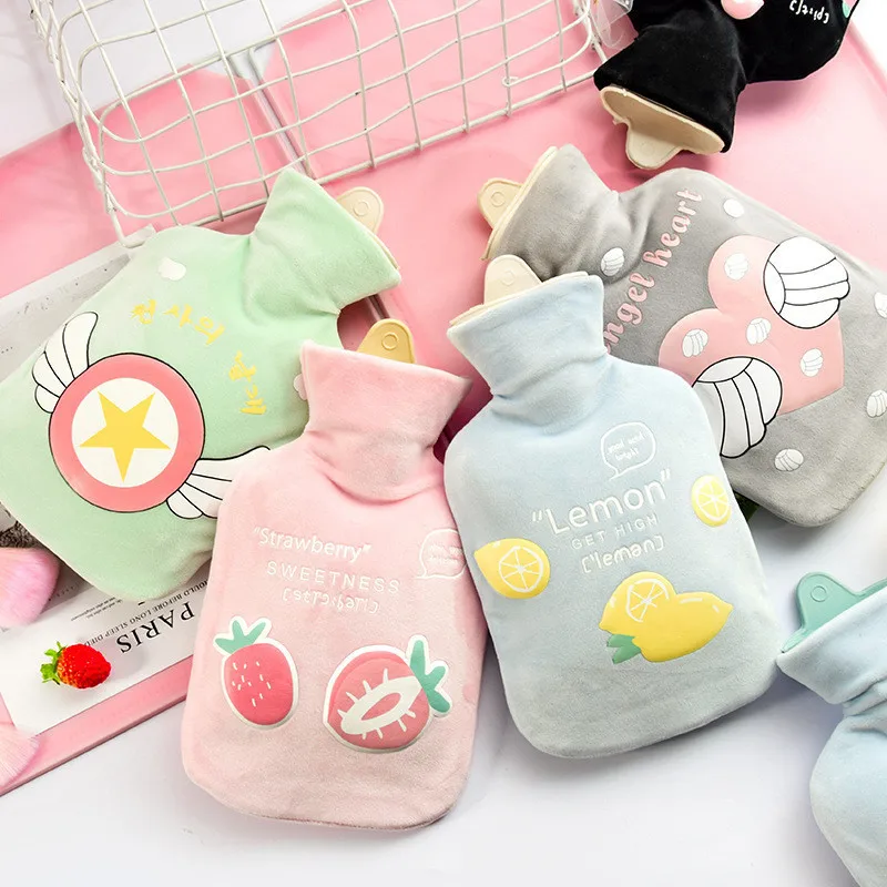 Creative Cute Batman Cartoon Totoro Kawaii Hello Cat Fashion Fruits Hand Feet Warm Hot Water-filling Hot-water Bag Bottles 350ML