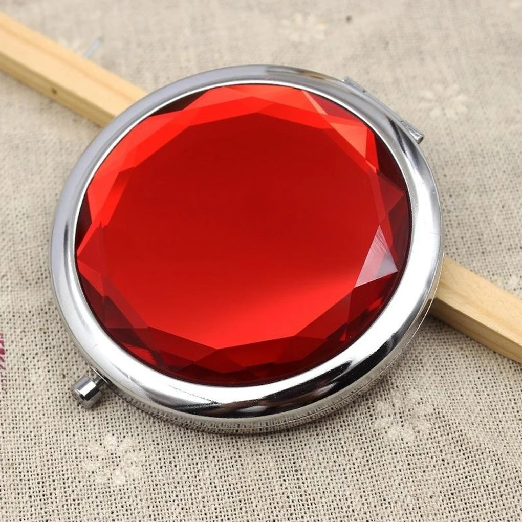 Женский Кристалл для девушки мини красота карманное зеркало макияж портативный компактный круглый складной зеркало