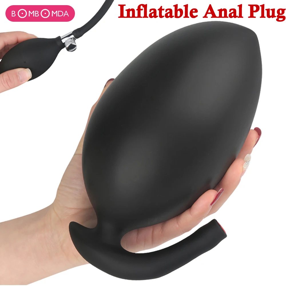 

Go Out Silicone Inflated Super Big Anal Plug Dildo Pump Butt Plug Anal Dilator Prostate Massage Anus Extender Dilatador Sex Toys