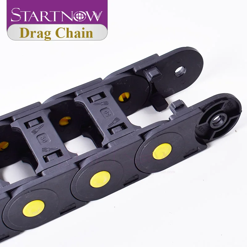 Plastic Transmission Cable Chains Bridge Opened Drag Chain With End Connectors CNC Router Machine Tools Wire Carrier