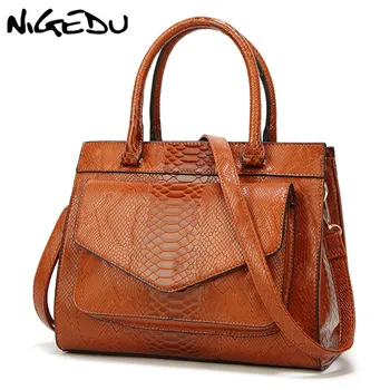 

Fashion Serpentine Women Handbags luxury design PU Leather Female Shoulder Bag Office Totes Bag High Quality Ladies' Handbag Red