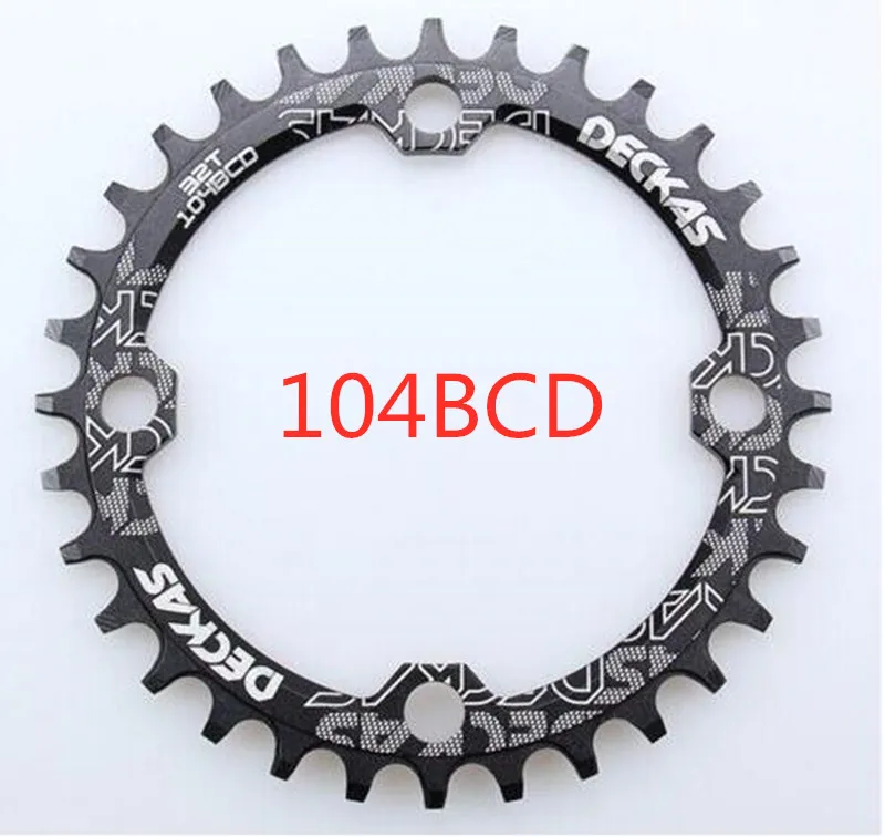 Звездочка зубчатая Deckas 104BCD для горного велосипеда 32T 34T 36T 38T 104 BCD|bicycle crank|bicycle crank