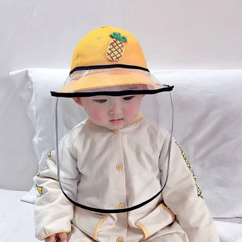 

Baby Mask Face Shield Mask Anti-spitting Protective Cap Cover Outdoor Hats Unisex Fisherman Hat Anti Splash Mask Hat