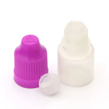 

5pcs 3ml Empty Soft Plastic Dropper Bottle with Childproof Cap And Long Tip For E Liquid PE Vial