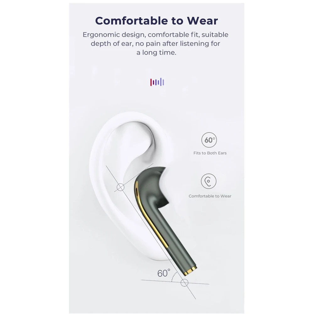 J18 TWS Wireless Headphone Bluetooth Earphone In Ear Headset True Wireless Earbuds Sports Running For Xiaomi Phone Ear Buds