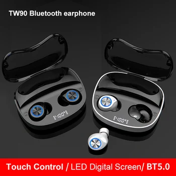 

TWS Bluetooth Wireless Earphones Touch Control Voice Assistant Noise Canceling Headset mini Earbuds with 2000mAh Charging Case