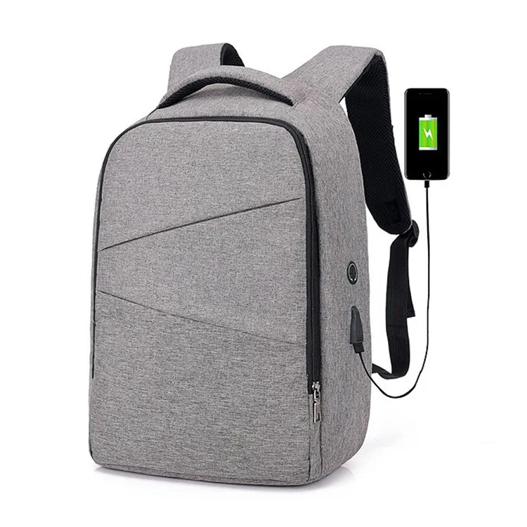 

2019 New Style Men Business Casual Computer Backpack Simple Students Multi-functional School Bag Anti-Theft Backpack