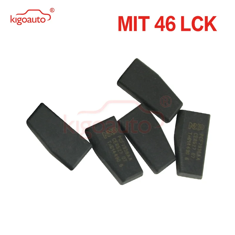 Kigoauto 5 pcs Transponder Key remote key chip blank for Mitsubishi ID46 locked 46LCK chip transponder virgin carbon