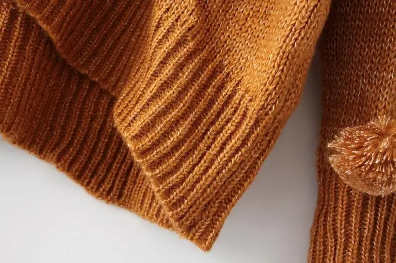 TVVOVVIN осень зима круглый вырез длинный рукав 3D пушистый Свободный Повседневный вязаный свитер женский размера плюс женский A744