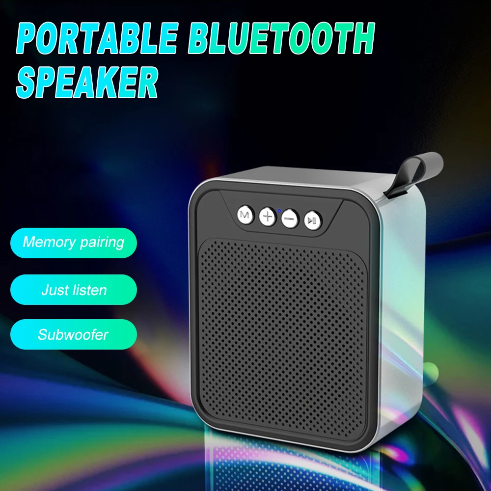 Портативная Bluetooth колонка Мини Беспроводная Громкая звуковая система сабвуфер