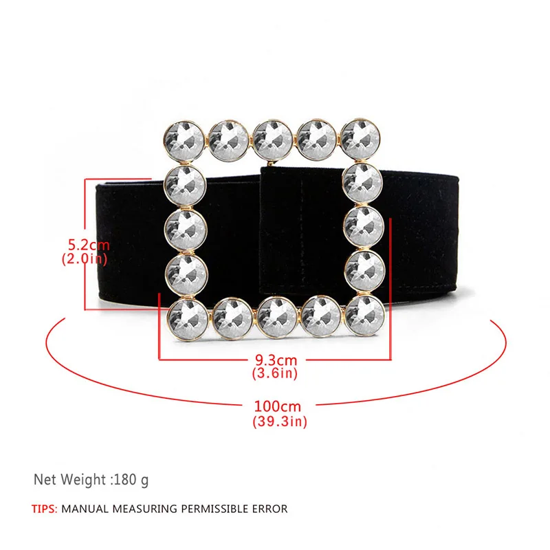 Fashion Belts For Women Rhinestone Metal Buckle Female Waist Belt Velvet Leather Girls Waistband ceinture femme