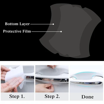 

Invisible Car TPU Door Handle Stickers Scratches Resistant Sticker Car accessories for alfa romeo 159 147 156 giulietta 147 159