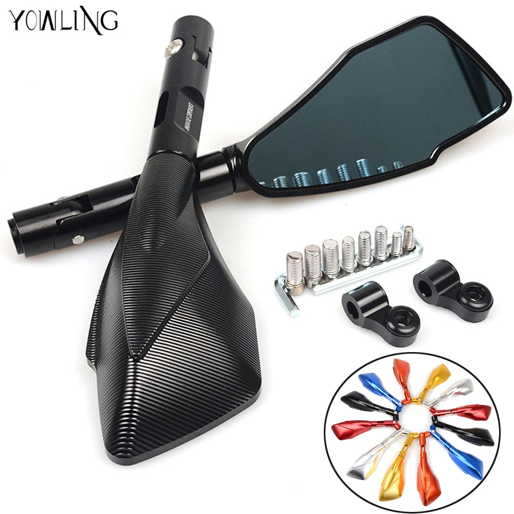 Motor Rearview Mirror Scooter Parts motorcycle Scooter Rearview Mirrors for honda CB400 CBR600RR CBR1000RR Gold Wing mt01 mt03