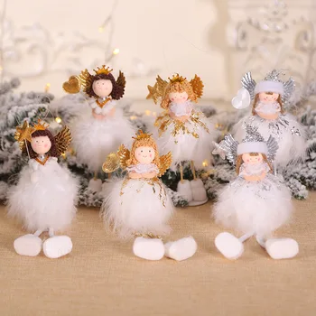 

Christmas Decorations Christmas Cute White Angel Desktop Window Creative Ornaments Christmas Tree Decoration Pendant