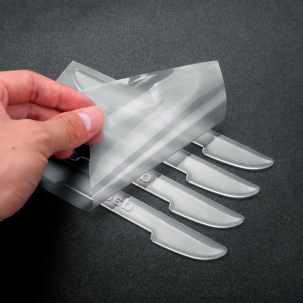 Car Acc Door Transparent Silicon Rearview Mirror Anti-collision Protection Strip Stickers For Volvo C70 C30 S80 RDESIGN T6 AWD