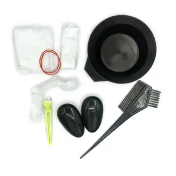 

8Pcs Hair Coloring Dyeing Kit Color Brush Comb Mixing Bowl Salon Tint Tool Set 667D